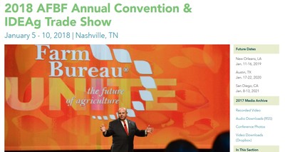 AFBF Convention Website image