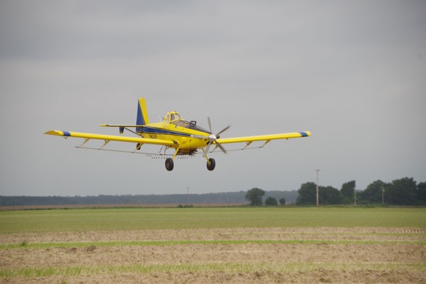 Cropduster over field