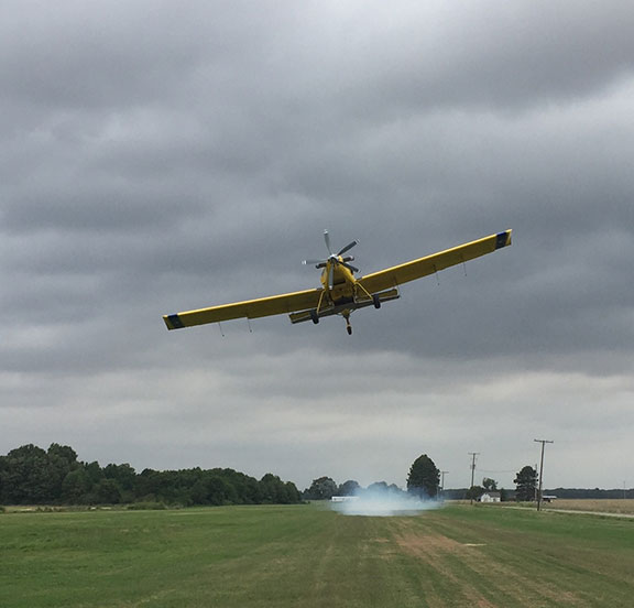Cropduster in the air