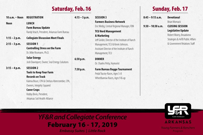 YF&R Conference schedule