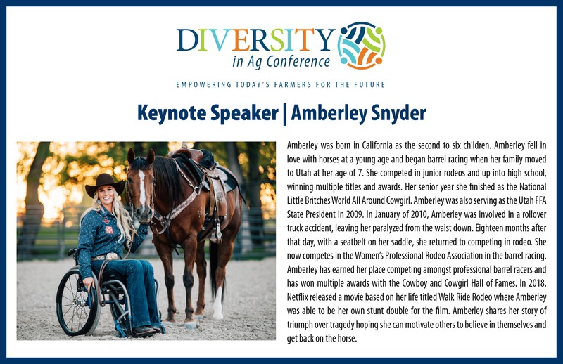 Diversity in Ag Keynot Speaker image and link
