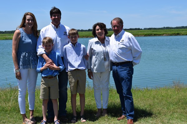 Anderson family photo outdoors