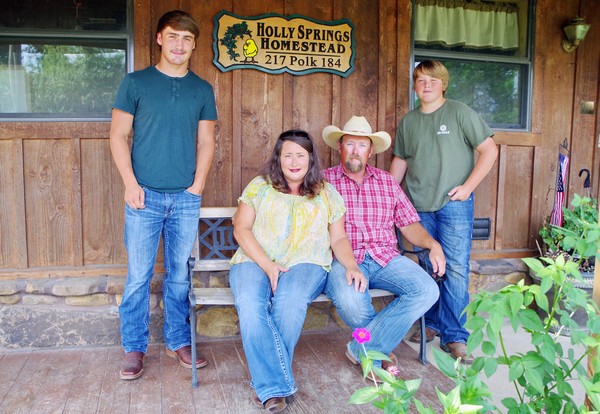 Alston family on farm photo