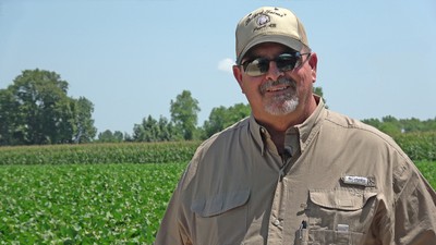 Terry Pollard on his farm