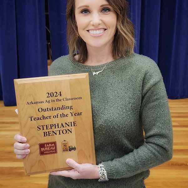 Benton Named Ag in the Classroom Outstanding Teacher of the Year